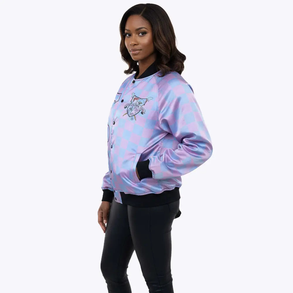 GAMMA PHI DELTA SQUARE COLOR JACKET FOR WOMEN.