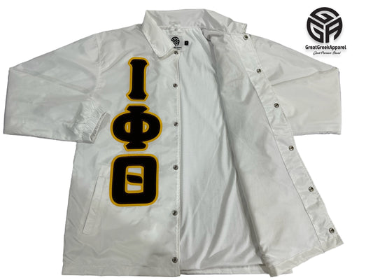 lota Waterproof white Coach jacket