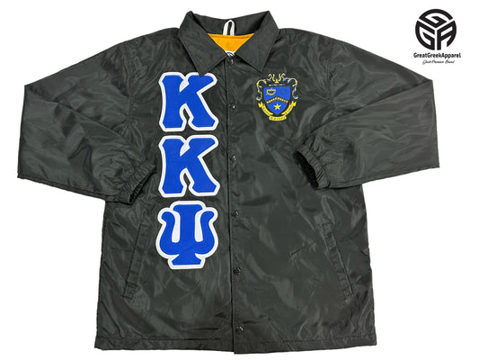 Kappa Kappa Psi Waterproof Black Coach jacket