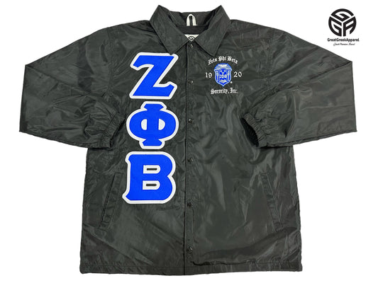 Zeta Waterproof Black Coach jacket