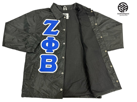 Zeta Waterproof Black Coach jacket