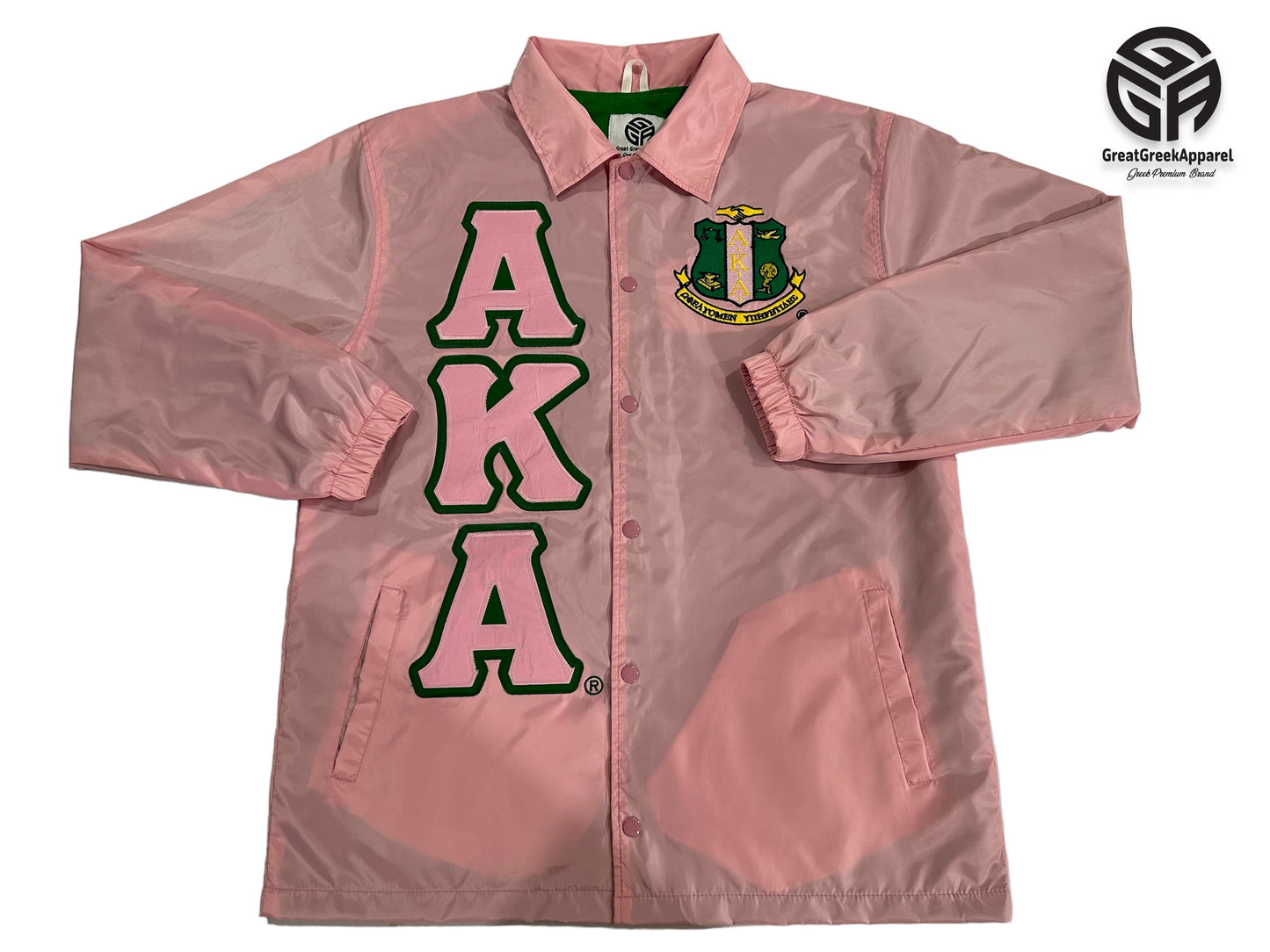 AKA Waterproof Baby Pink Coach jacket