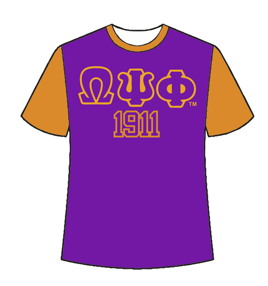 omega purple tee shirts