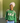 Woman wearing AKA Alpha Kappa Alpha green crewneck sorority sweatshirt with 1908 sleeve and rose embroidery styled with jeans
