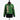 Alpha Kappa Alpha AKA green quarter-zip pullover with pink inner collar ivy pearl drape AKA letters shield crest and rose sleeve on mannequin
