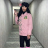 AKA Coach Jacket Pink with Embroidered Crest & Letters