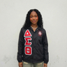 Delta Sigma Theta Coach Jacket - Stitched Greek Letter Windbreaker for Stylish Sorors