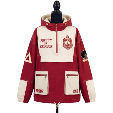 Delta Sigma Theta Pretty In Crimson Anorak Jacket