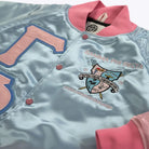GAMMA PHI DELTA RAINBOW BOMBER JACKET FOR WOMEN.