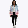 GAMMA PHI DELTA RAINBOW BOMBER JACKET FOR WOMEN