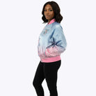 GAMMA PHI DELTA RAINBOW BOMBER JACKET FOR WOMEN.