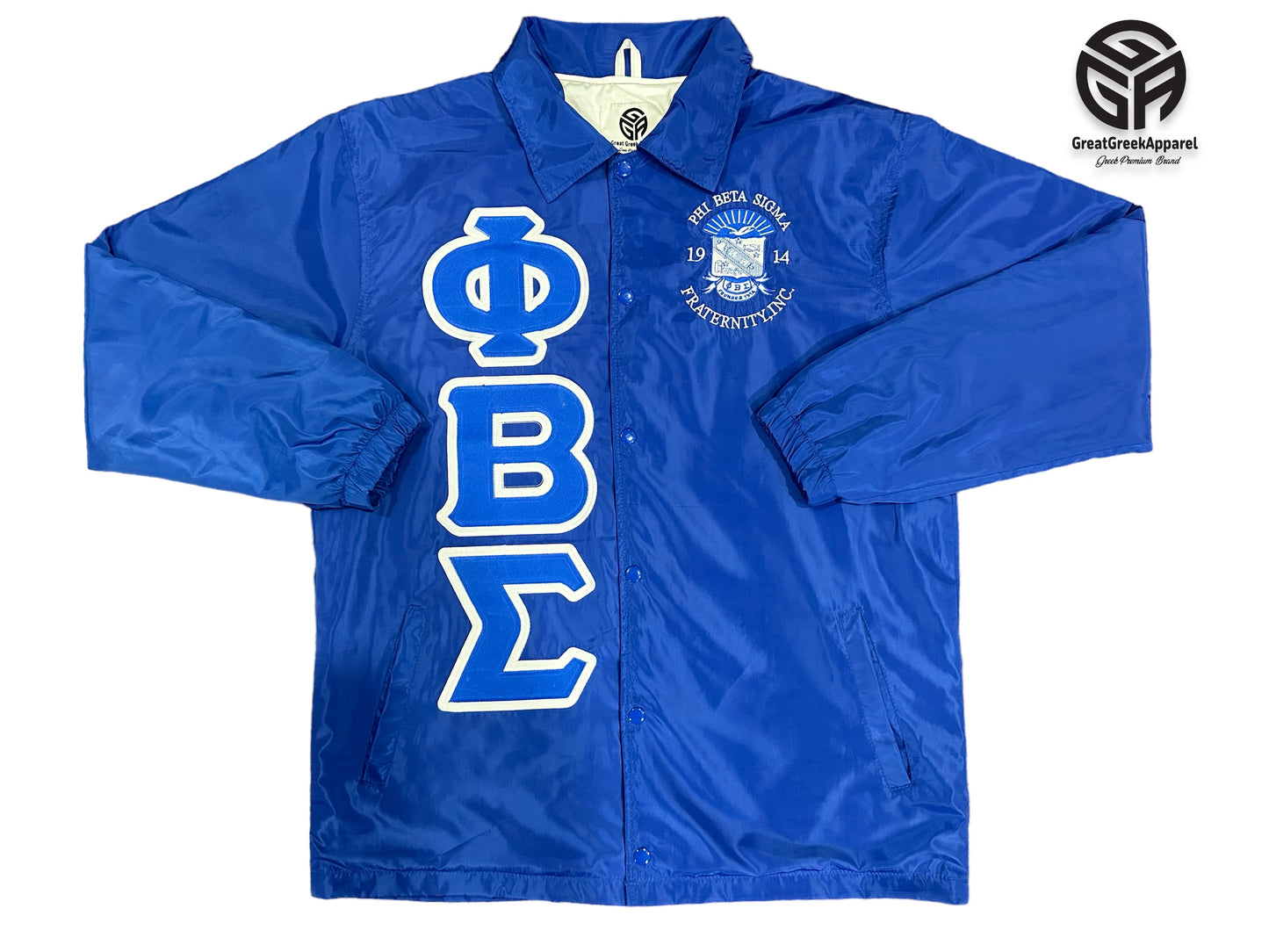 Phi Beta Sigma Waterproof Royal Coach jacket