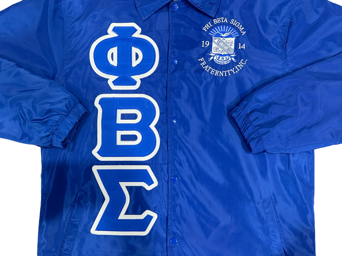 Phi Beta Sigma Waterproof Royal Coach jacket