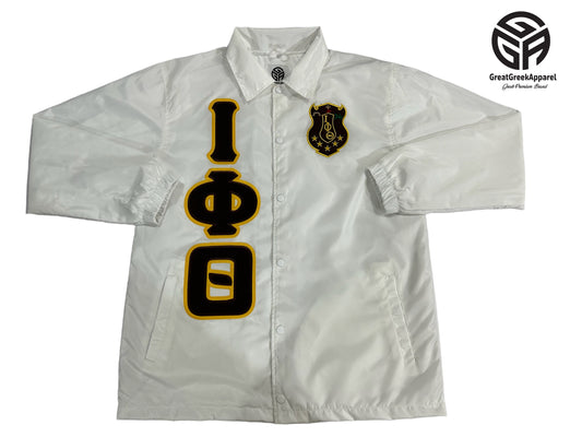 lota Waterproof white Coach jacket