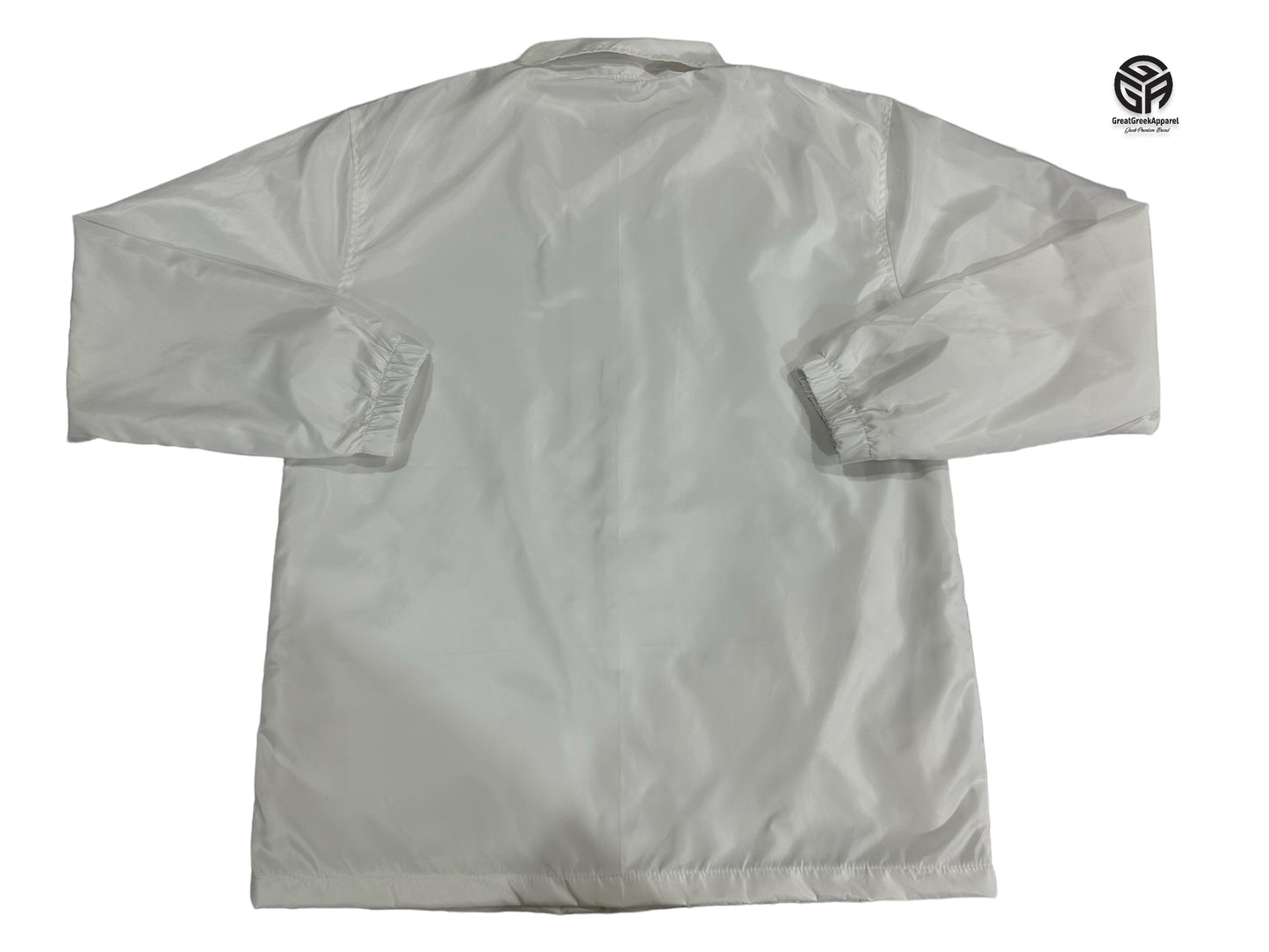 Kappa Alpha Psi Waterproof white Coach jacket