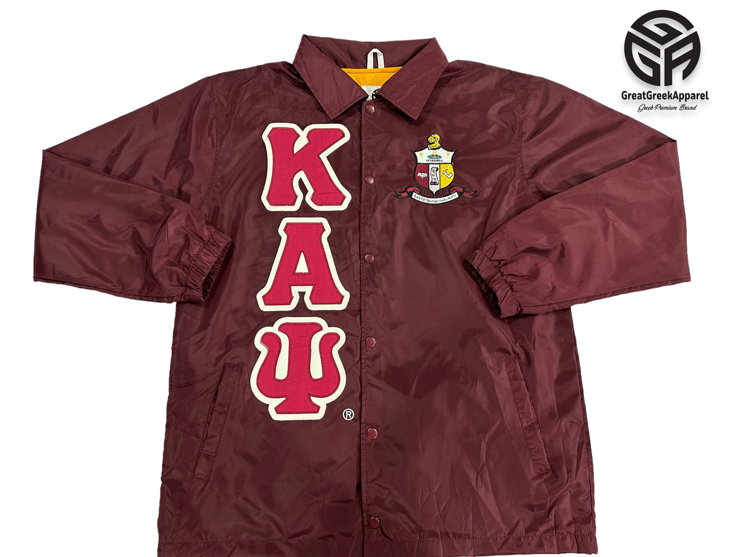 Kappa Alpha Psi Waterproof Black Coach jacket