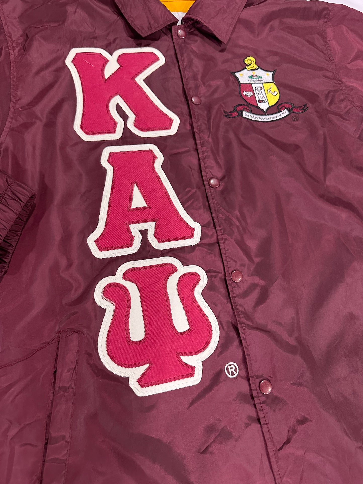 Kappa Alpha Psi Waterproof Black Coach jacket