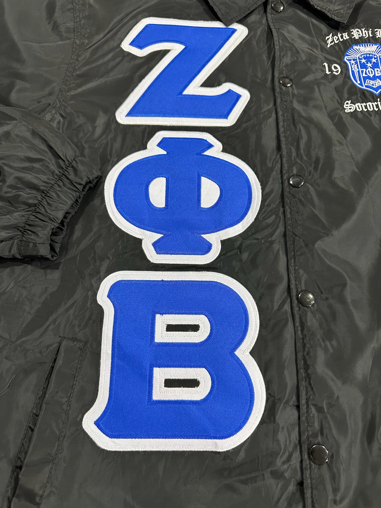 Zeta Waterproof Black Coach jacket
