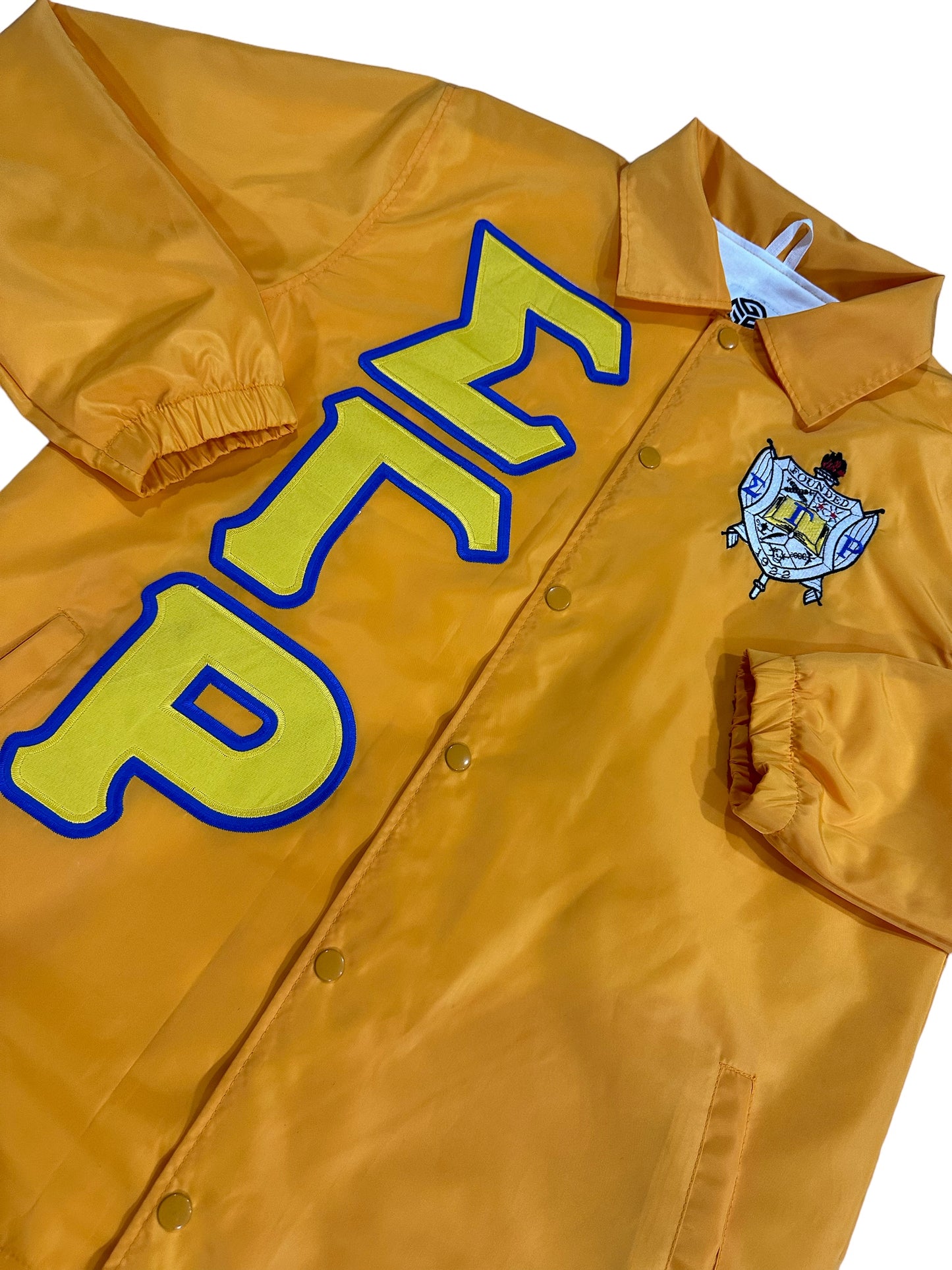 Sigma Gamma Rho Waterproof Gold Coach jacket
