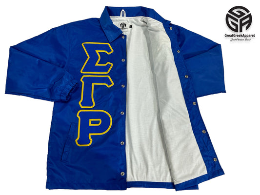 Sigma Gamma Rho Waterproof Royal Coach jacket