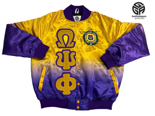 Omega Psi Phi Rainbow Bomber Jacket
