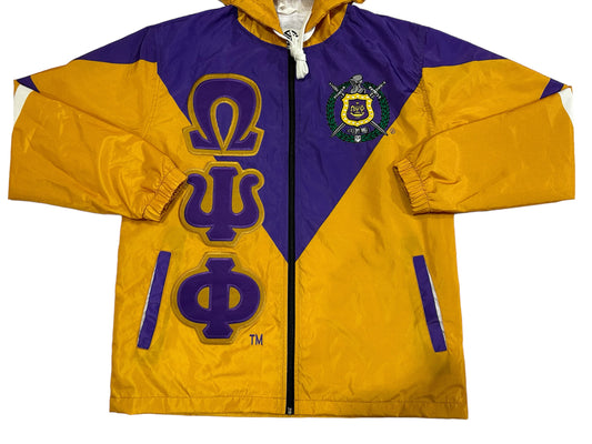 Omega Psi Phi outer Full zipper windbreaker