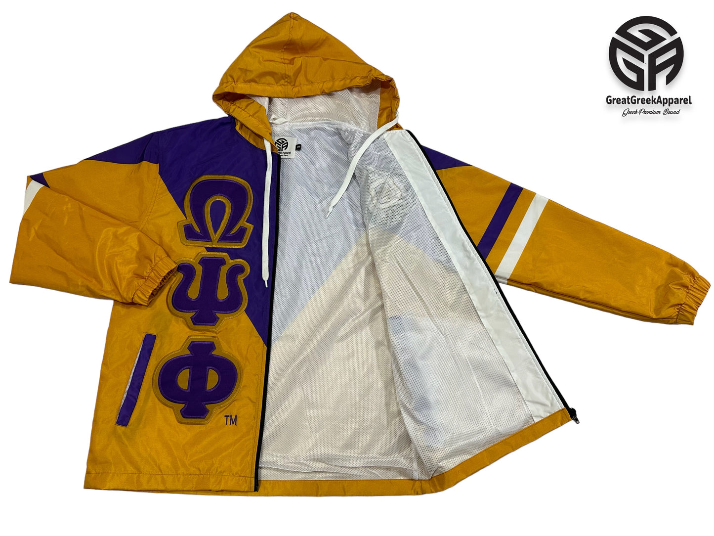 Omega Psi Phi outer Full zipper windbreaker