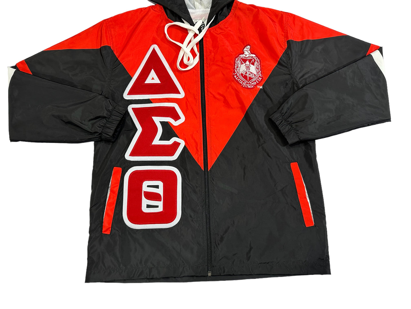 Delta Sigma Theta Full Zipper Outer windbreaker