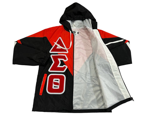 Delta Sigma Theta Full Zipper Outer windbreaker