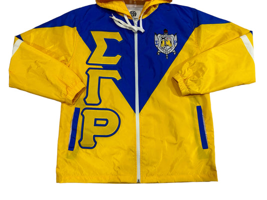 Sigma Gamma Rho Full Zipper Outer windbreaker