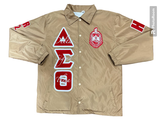 Delta Big Embroidery coach jackets