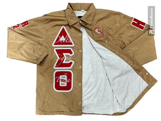 Delta Big Embroidery coach jackets