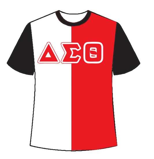 Split color Delta tee shirt
