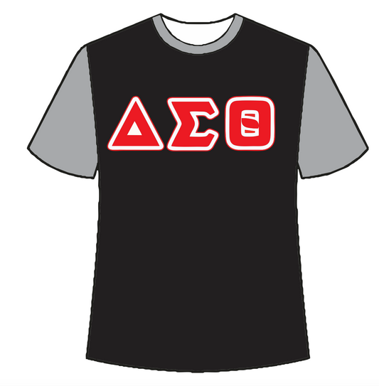 Delta Grey Black tee shirt