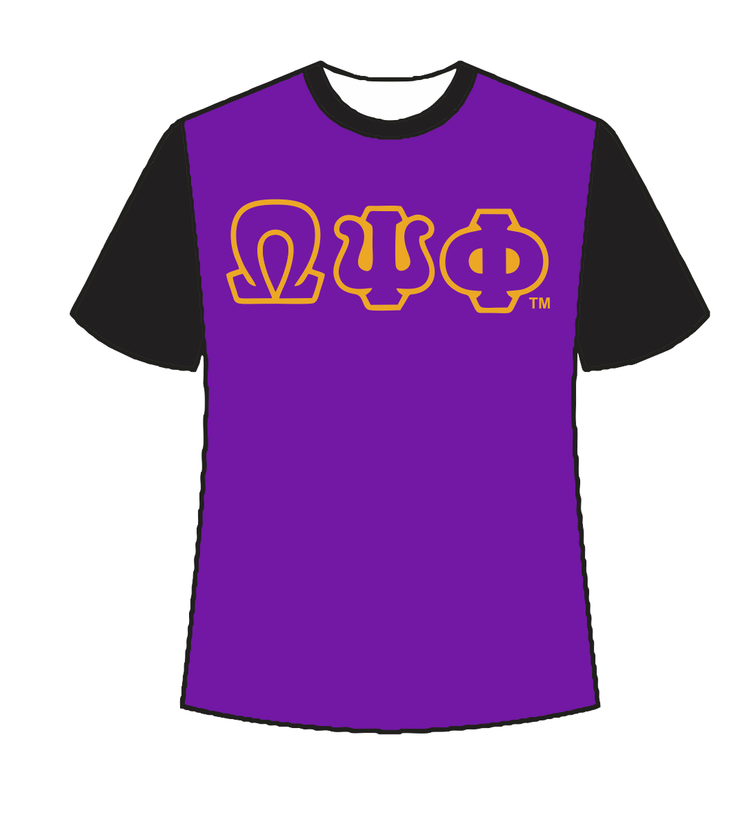 omega black sleeves Tee shirt