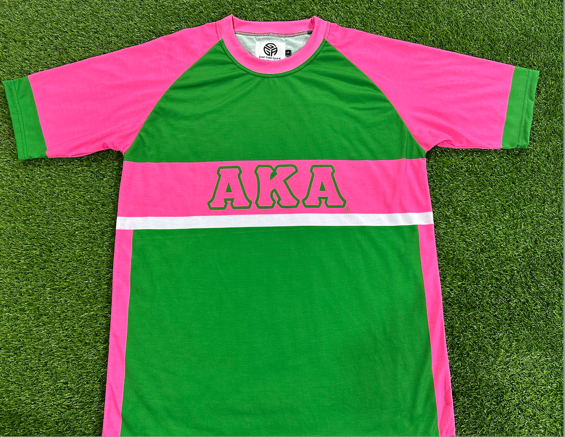 ALPHA KAPPA ALPHA (AKA) SOCCER SUMMER STYLE TEE SHIRT