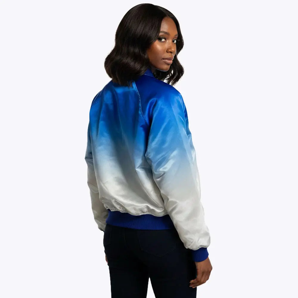 ZETA PHI BETA RAINBOW BOMBER JACKET FOR WOMEN Great Greek Apparel