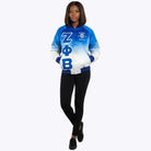 ZETA PHI BETA RAINBOW BOMBER JACKET FOR WOMEN Great Greek Apparel