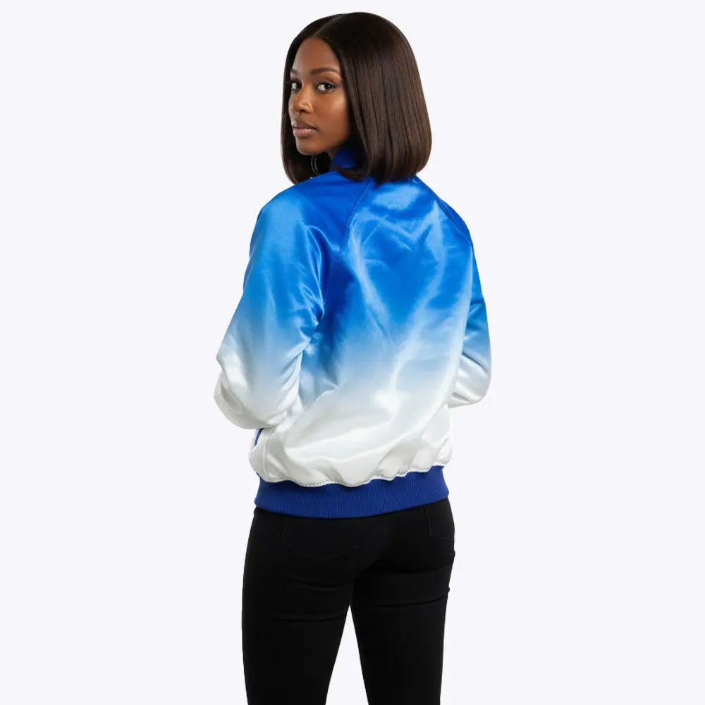 ZETA PHI BETA RAINBOW BOMBER JACKET FOR WOMEN Great Greek Apparel
