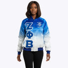 ZETA PHI BETA RAINBOW BOMBER JACKET FOR WOMEN Great Greek Apparel