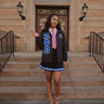 Zeta Phi Beta Black Coach Jacket - Stitched ZPB Greek Letter Windbreaker