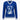 Blue sweater with a white number 7 design on a white background