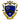 Blue and gold Kappa Kappa Psi Greek crest with lyre, shield, and Greek letters